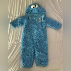 Pottery Barn Cookie Monster baby Halloween Costume 18-24m